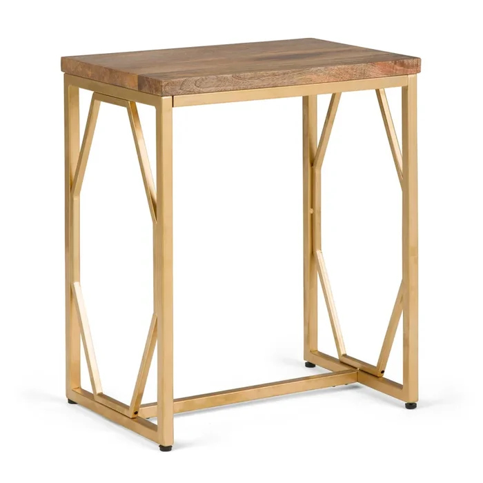 Selma – Handcrafted Metal And Wood Accent Table
