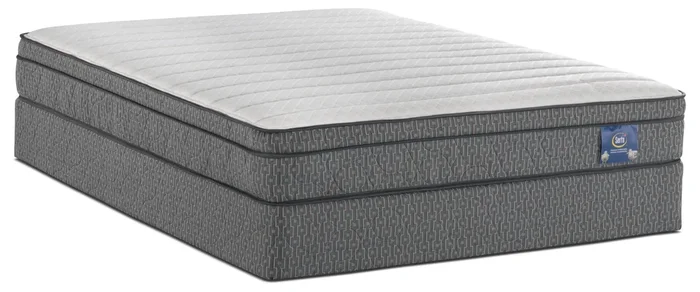 Serta Always Comfortable® Webber Euro-Top Low-Profile Split Queen Mattress Set|Ensemble matelas Euro-plateau divisé à profil bas Webber Toujours Confortable Serta pour grand lit