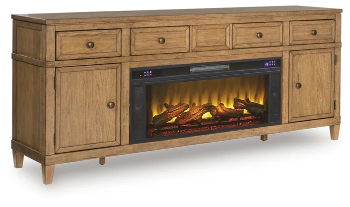Sharlance – 81″ TV Stand With Electric Fireplace