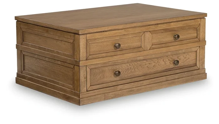 Sharlance – Lift Top Cocktail Table – Light Brown