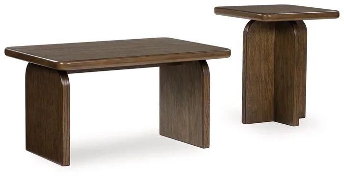 Shawbeck – Occasional Table Set (Set of 2) – Medium Brown