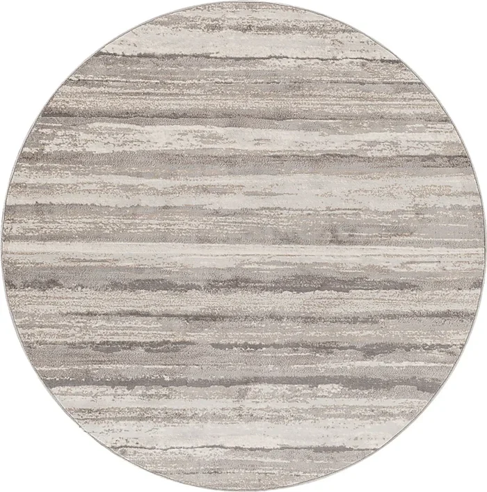 Sherbon III Gray 6’7 Round Rug