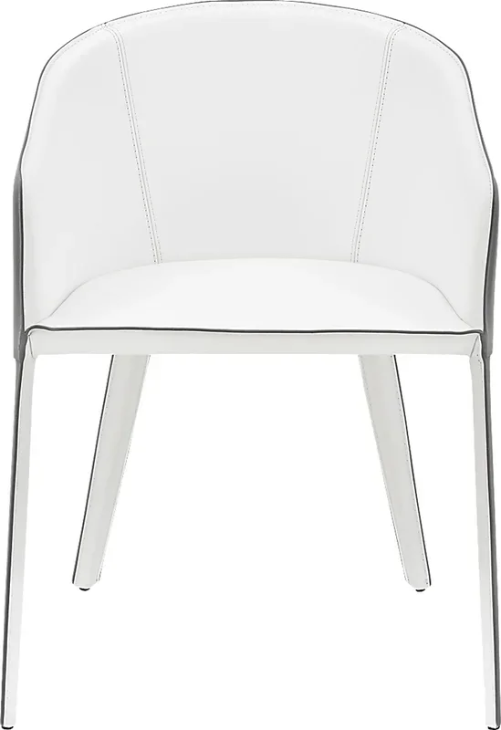 Simonview White Arm Chair