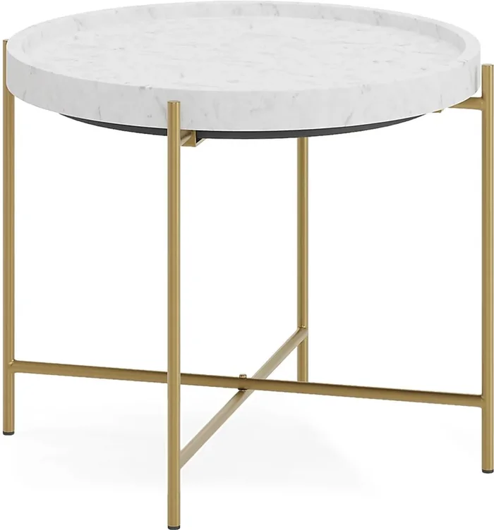 Slabtown Gold End Table