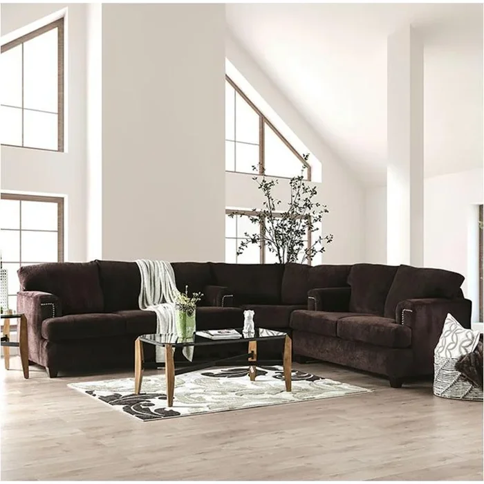 Sm6410-sect Furniture Of America Brynlee Sectional