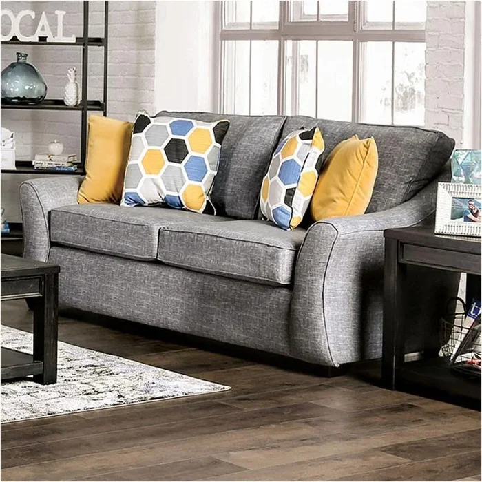 Sm6428-lv Furniture Of America Betgen Love Seat