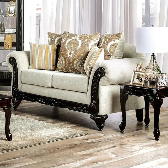Sm7748-lv Furniture Of America Delizia Loveseat