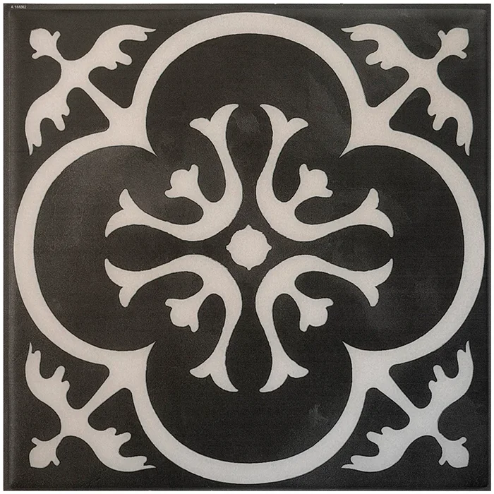 Smart Tiles Peel and Stick 4-Sheet 7.75 x 7.75 Backsplash – Vintage Girona Nera|Dosseret Smart Tiles peler et coller 7,75 x 7,75, 4 feuilles – Vintage Girona Nera