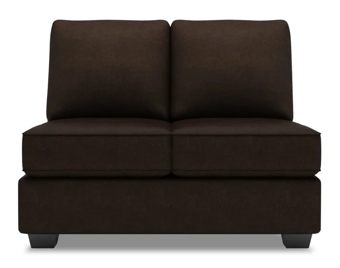 Sofa Lab Roll Armless Loveseat – Luxury Chocolate | Causeuse sans accoudoirs Roll de la collection Sofa Lab – Luxury Chocolate | RO253293