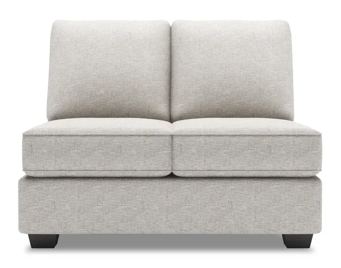 Sofa Lab Roll Armless Loveseat – Luxury Silver | Causeuse sans accoudoirs Roll de la collection Sofa Lab – Luxury Silver | RO252793