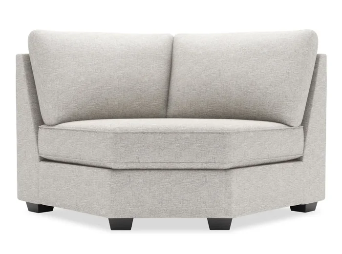 Sofa Lab Roll Curved Wedge – Luxury Silver | Fauteuil courbé en coin Roll de la collection Sofa Lab – Luxury Silver | RO842793