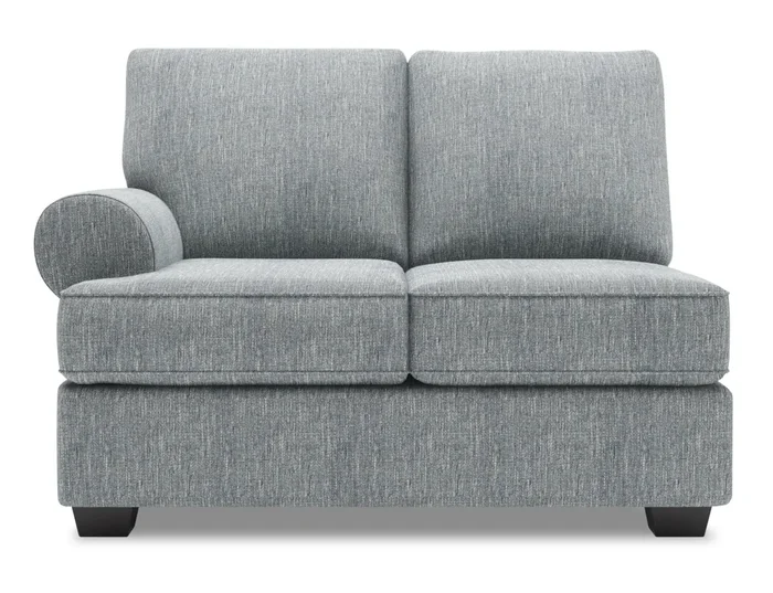 Sofa Lab Roll LAF Loveseat – Luna Pewter | Causeuse de gauche Roll de la collection Sofa Lab – Luna Pewter | RO232291