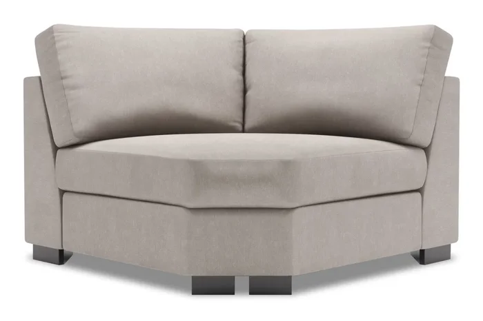 Sofa Lab Track Curved Wedge – Pax Slate | Fauteuil courbé en coin Track de la collection Sofa Lab – Pax Slate | TR843049