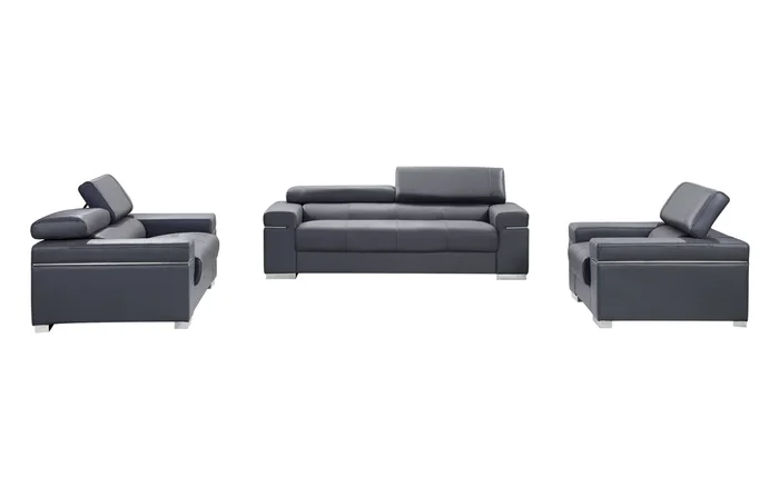 Soho Sofa in Grey Leather 176551113-S-GR By J&M