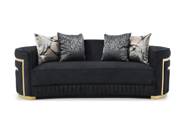 Soledad Black Sofa