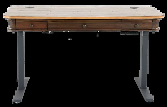 Sonoma Brown Sit and Stand Desk