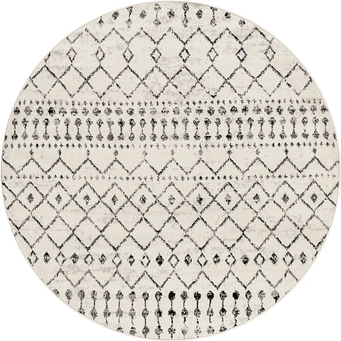 Spofford I Black 5’3 Round Rug