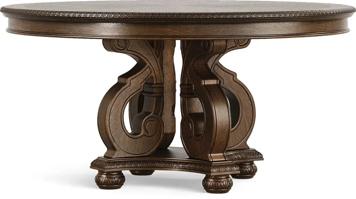 Stalton Estate Brown Round Dining Table