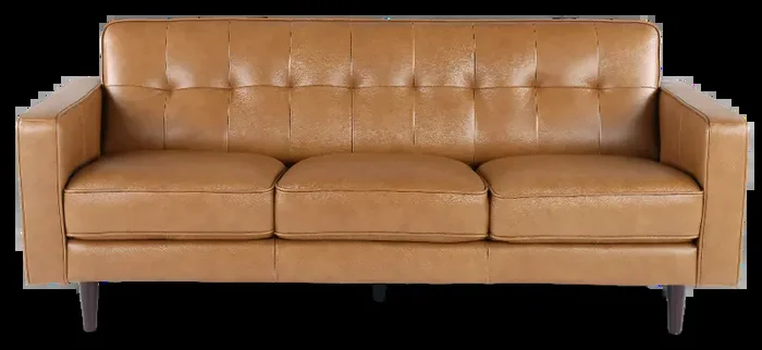 Stark Tan Leather Sofa