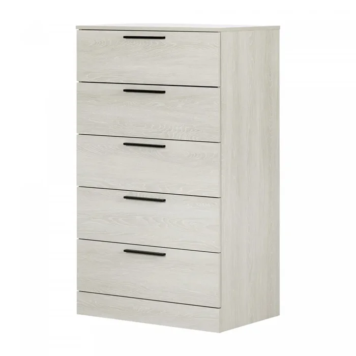 Step One Essential 5-drawer Chest – Winter Oak | Step One Essential Commode 5 Tiroirs – Chene Hivernal