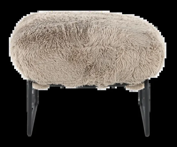 Stephanie Granite Gray Accent Ottoman