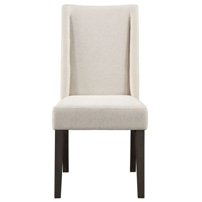 Steve Silver Napa Beige Upholstered Side Chair In Dusky Cedar