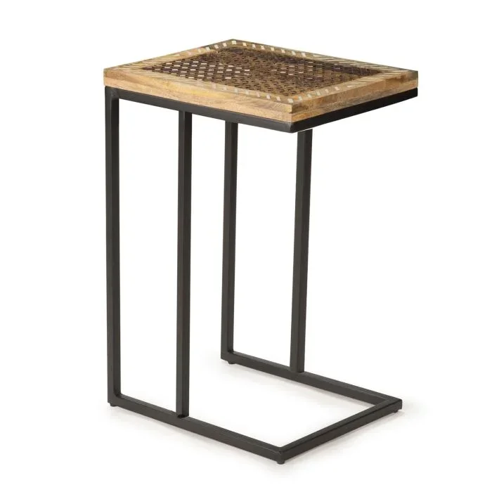 Steve Silver Parris Hand Carved Natural Brown Sofa Server Table In With Black Base