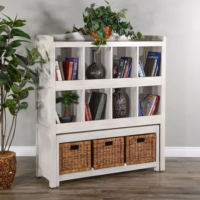 Storage Bookcase w/ Trundle Bench