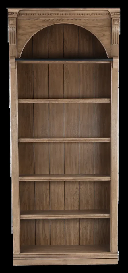 Stratton Brown 94″ Bookcase