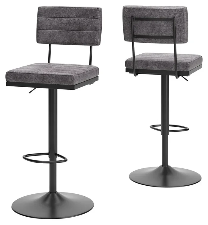 Strumford – Tall Swivel Barstool (Set of 2)