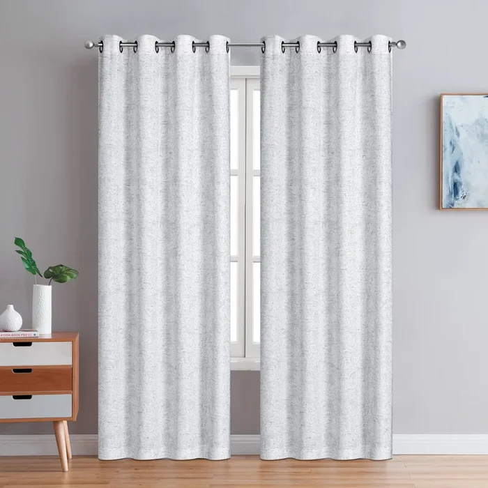 Sunderland Grommet Pair of Grey Panels – 54X84|Paire de panneaux de rideaux gris à oeillets Sunderland – 54X84|D2585YQ4