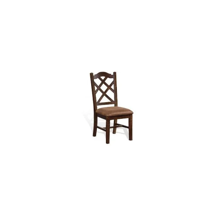 Sunny Designs Santa Fe Dark Chocolate Double Crossback Dining Chair