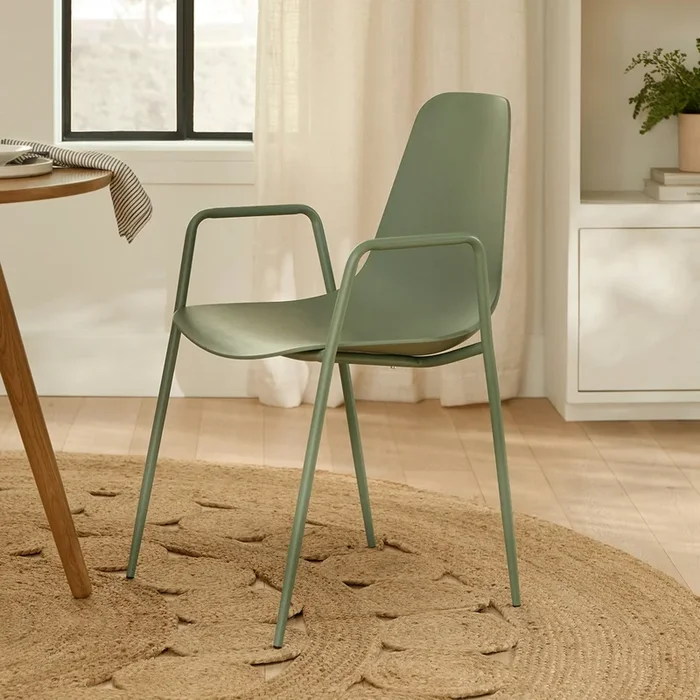 Svelti Stackable Dining Armchair – Aloe Green