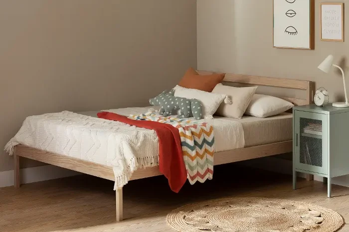 Sweedi Natural Full Wooden Bed – South Shore