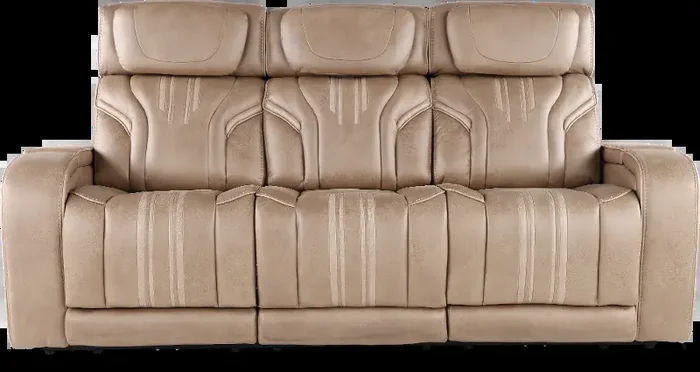 Tacama Sand Power Reclining Sofa with Audio