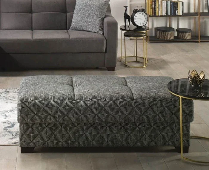 Tahoe Storage Ottoman (Carrie Gray)