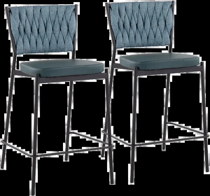 Tania Green Counter Height Stool, Set of 2
