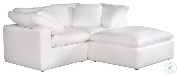 Terra Condo Cream Performance Fabric Modular Sectional