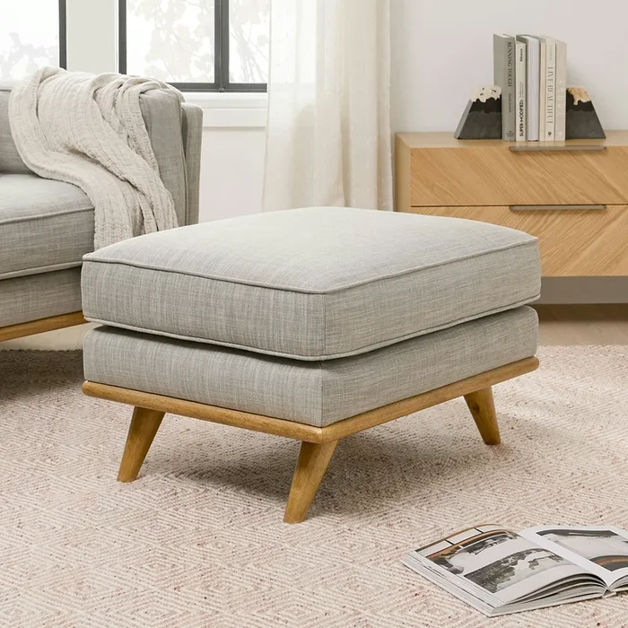 Timber 31″ Ottoman – Rain Cloud