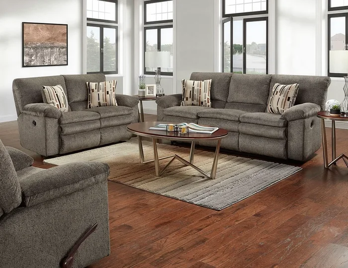Tosh Reclining Living Room Set (Pewter)
