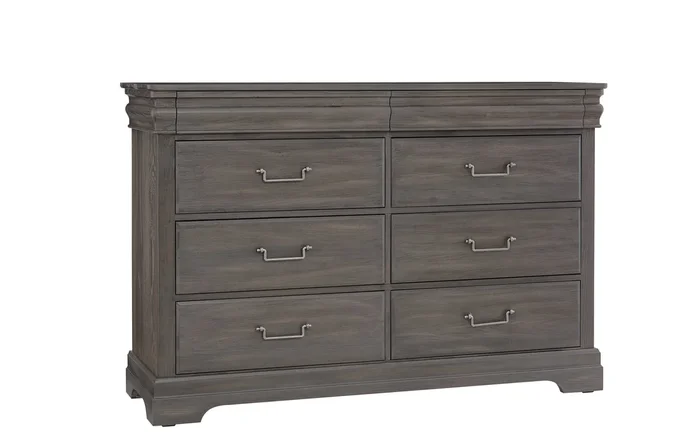 Traditional 8-Drawer Dresser with Hidden Felt-Lined Drawers