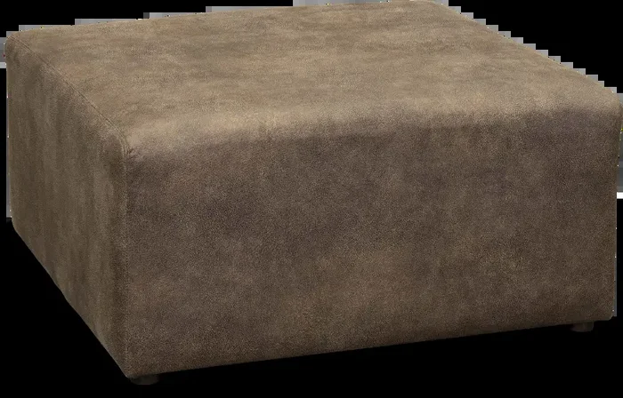 Traditional Pecan Brown Cocktail Ottoman – Lonestar