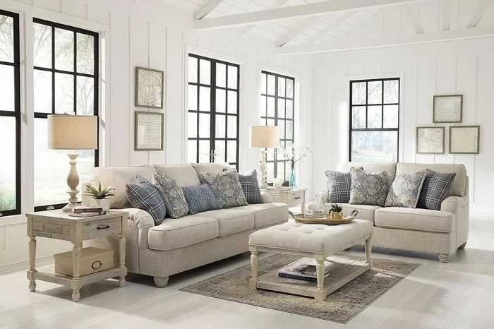 Traemore Linen Living Room Set