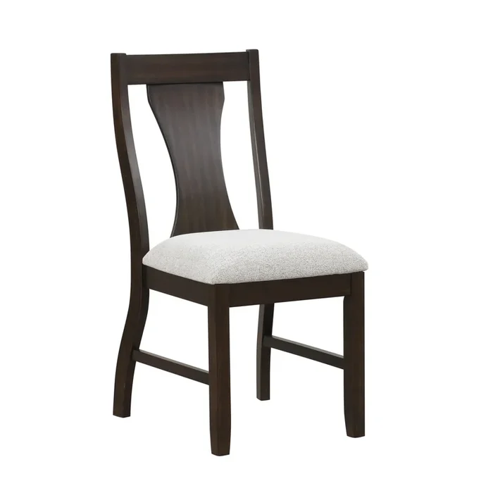Transitional Dining Side Chair with Upholstered Seat