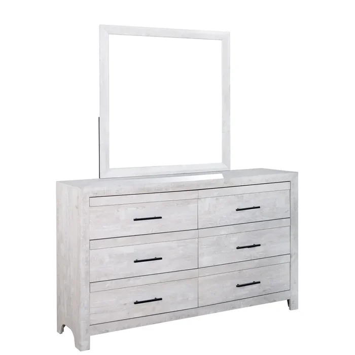 Transitional Square Dresser Mirror