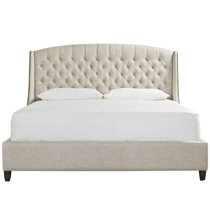 Universal Curated Halston Graphite Upholstered Queen Bed