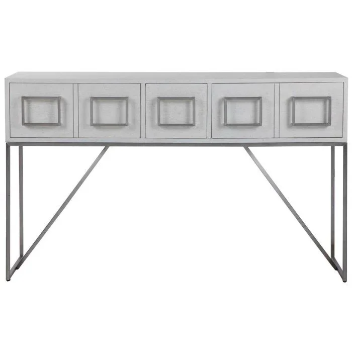 Uttermost Abaya Soft White Console Table