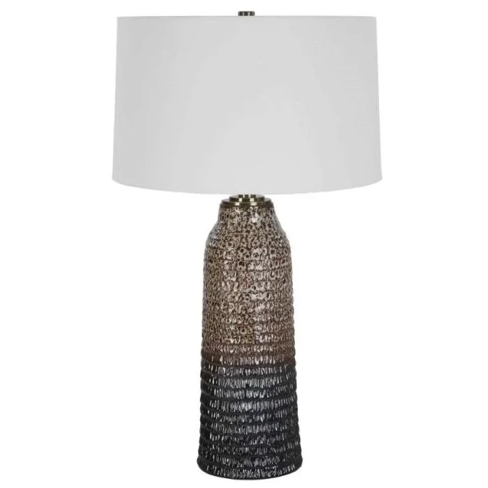 Uttermost Padma Brown/Dark Brown/White Table Lamp