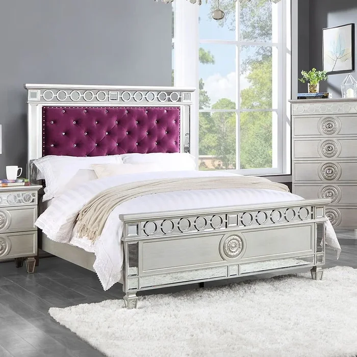 Varian Youth Panel Bed (Burgundy)