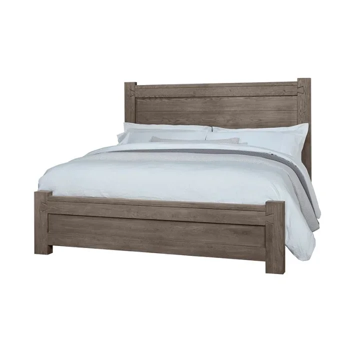 Vaughan-Bassett Queen Poster Bed Mystic Grey